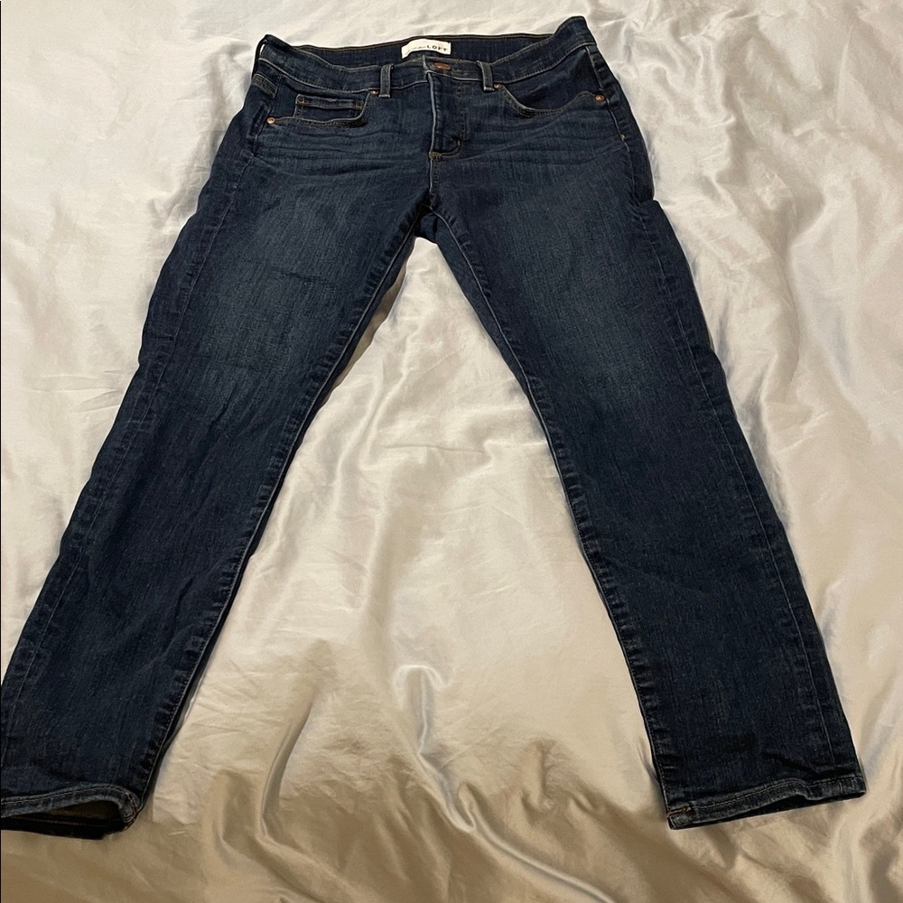 LOFT Blue Skinny Jeans with Sleek Fit